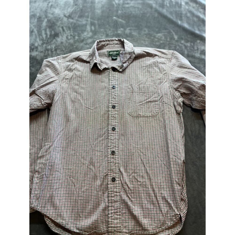 Eddie Bauer Multicolor Plaid Long Sleeves‎ Button Up, Men’s Medium